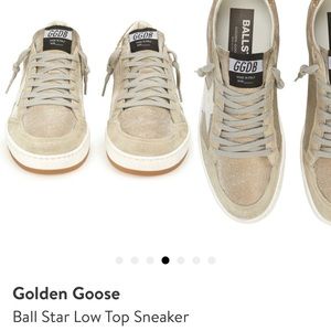 Golden Goose BallStar Suede & Gold Nordstrom Exclusive Style